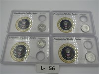 Lot of 4 - Presidential Dollar Series