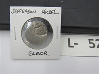 Jefferson Nickel Off Center Error