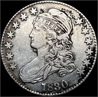 1830 O-122 Capped Bust Half Dollar NICELY