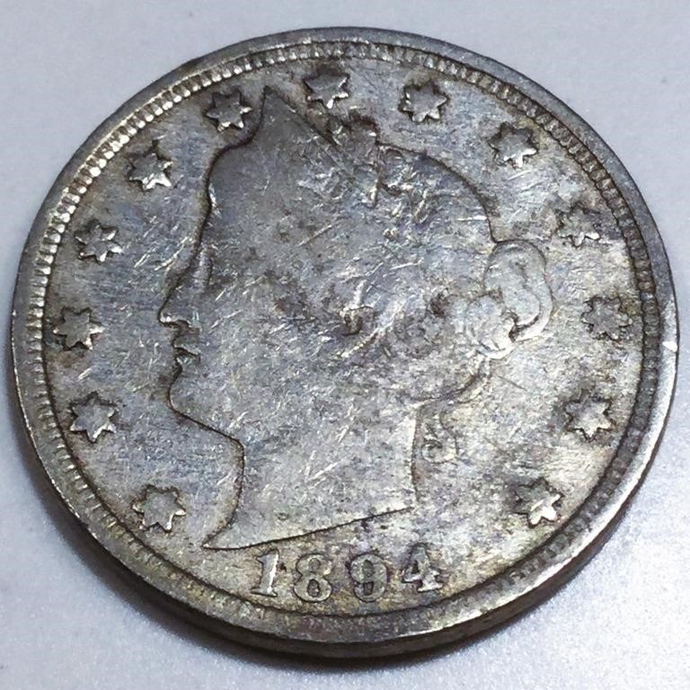 1894 Liberty V Nickel Rare Date