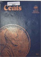 Lincoln Cents Album w/43 Coins 1975D-2013
