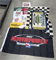 Lot Of Auto Racing Flags & More