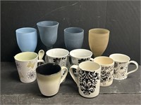 Assortment of Coffee Cups And Wine Glasses