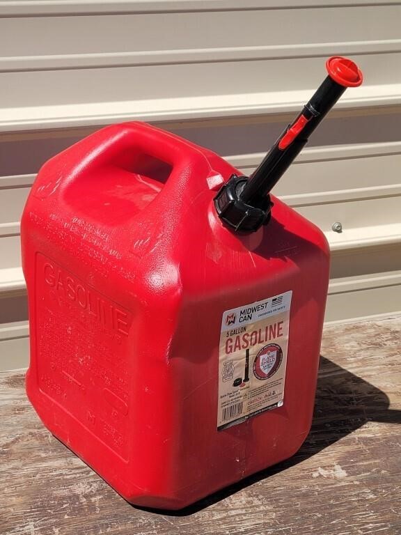 Midwest Can 5 gal. Gasoline Fuel Can w/ Spout