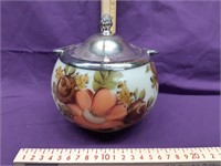 Rare Rogers Hand Painted Biscuit / Cookie Jar