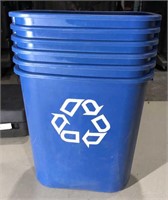 6 recycling bins