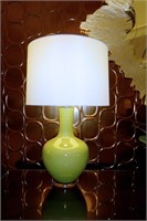 Pair of Crackle Porcelain Table Lamps