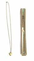 Duryea Victorian Solid Gold Pen with MOP