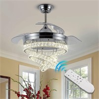 42 Dimmable Fandeliers Ceiling Fan LED