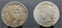 1922-S & 1923-S Peace Silver Dollars