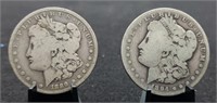 1889-O & 1894-O Morgan Silver Dollars