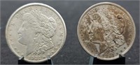 1921-D & S Morgan Silver Dollars