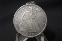 1877-S Seated Liberty Silver Half Dollar