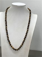 NEW TIGERS EYE BEADED NECKLACE