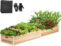 $140 (8x2ft) Wooden Raised Garden Bed