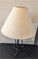 Wrought Iron Table Lamp w/ Shade