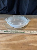 8 1/2” Pyrex casserole with lid, no chips