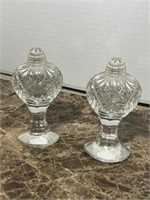 CUT CRYSTAL S & P SHAKERS 5" TALL