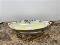 NIPPON HAND PAINTED CHINA DISH 11 1/2" X 5 1/2"