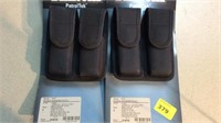 Two 9mm double magazine pouches