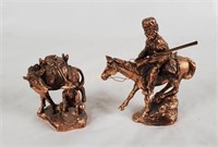 Hallmark Mountain Man & Gold Miner Figurines