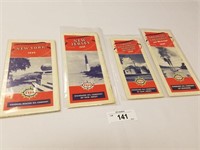 Selection of 4 Vintage 1939 Esso Road Maps