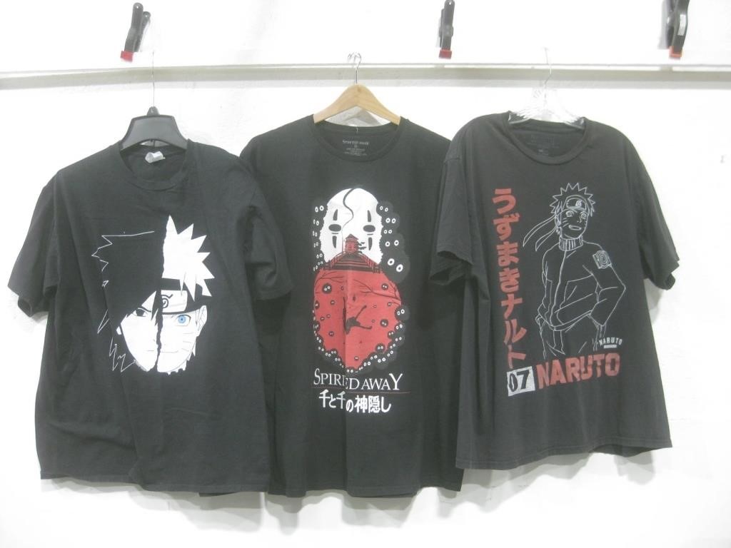3 Anime T-Shirts See Info