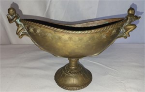 Decorative brass vase