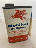 Mobil oil 1-Qt Metal Can-has Contents