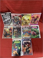 10 bagged and backed comics