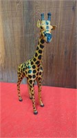 LEATHER WRAPPED GIRAFFE FIQURINE