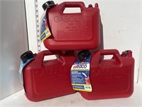 3 wedco gas cans