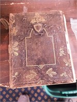 Vintage photo album with cabinet photos