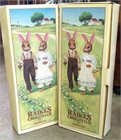 2 Raikes Originals Tall Rabbits, Male & Female