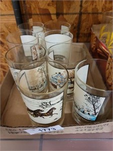 CURRIER AND IVES TUMBLERS