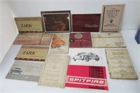 Sweet (18) piece lot of vintage owners manuals.