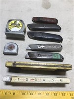 Stanley- Zigzag Rules, Utility Knives, Tapes