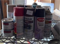 Group of spray paint