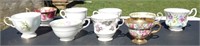 Nine Tea Cups Needing Saucers
