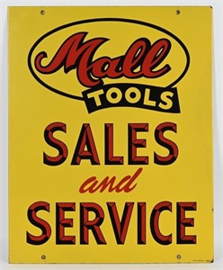 MALLTOOL SALES & SERVICE PORCELAIN SIGN