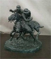 Horse Racing Statue, Approx. 14" Tall