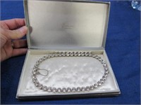 eisenberg 15 inch long rhinestone necklace