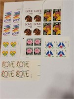 (7) Assorted Plate Block Stamps