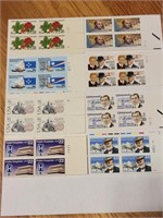 (8) Assorted Plate Block Stamps