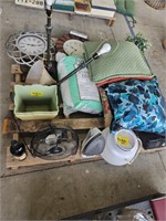 IRON, FAN, TASH CANS, LAMPS, CLOCKS, POLYESTER