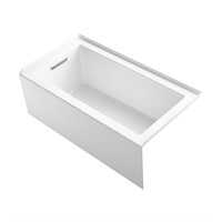 60 in. Left-Drain Rectangular Alcove Bathtub