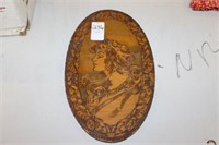 VINTAGE WOODEN WALL PLAQUE
