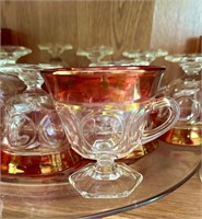Vintage Kings Crown Ruby Red Glassware Lot