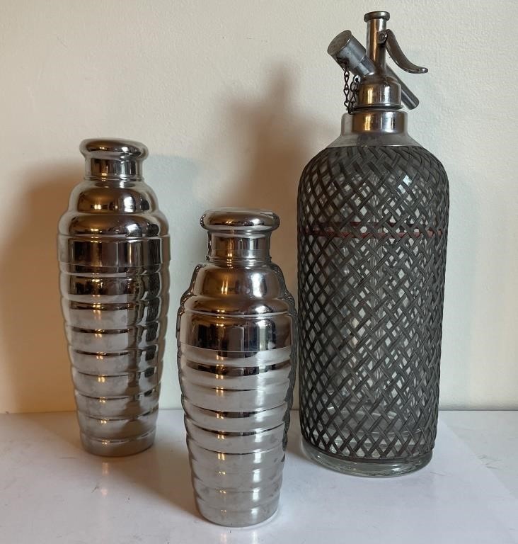 Sparklets Seltzer Bottle and 1960’s Barware