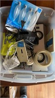 Tote of Assorted Electric items
